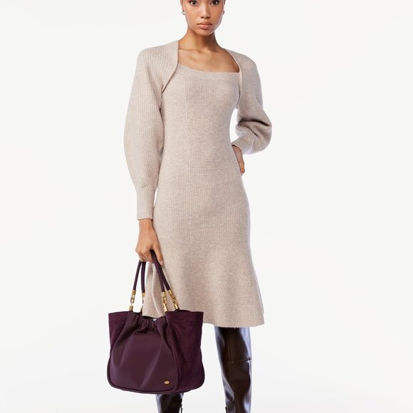 Scoop NYC Women's Square Neck Sweater Dress - Picture 1 of 4